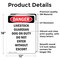 Signmission Livestock Guardian Dog On Duty Danger Sign, Vinyl Decal, 12in W x 18in L, 2PK OS-2PACK-DS-D-1218-V-2150 - alternate 2